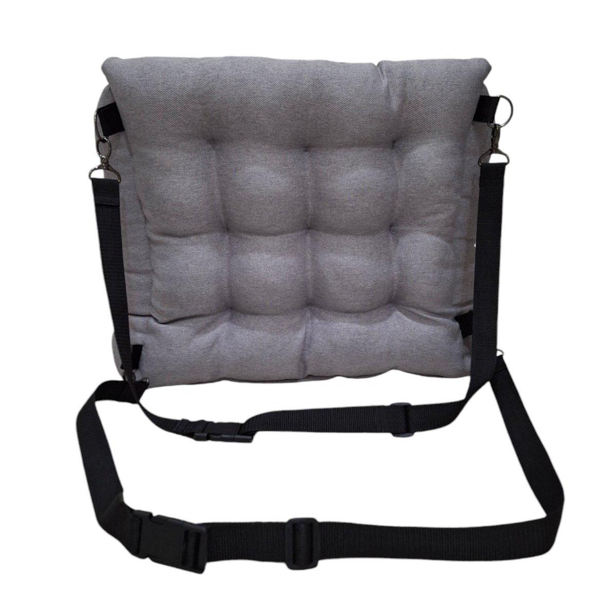 Автомобільне крісло для собак Huge and Tiny зі знімними ременями 50x45 см Світло-сірий - фото 3 Автомобільне крісло для собак Huge and Tiny зі знімними ременями 50x45 см Світло-сірий - фото 3