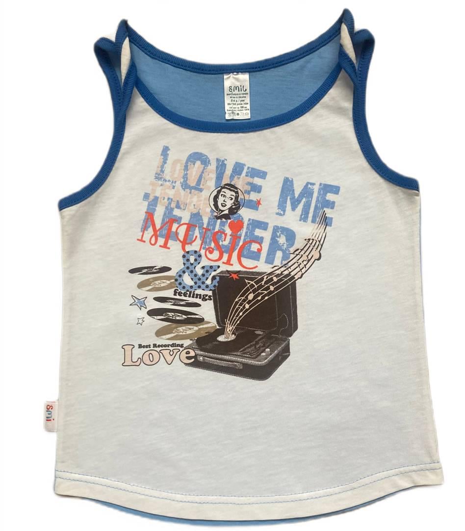 Майка Smil 104 см Голубой (110310)