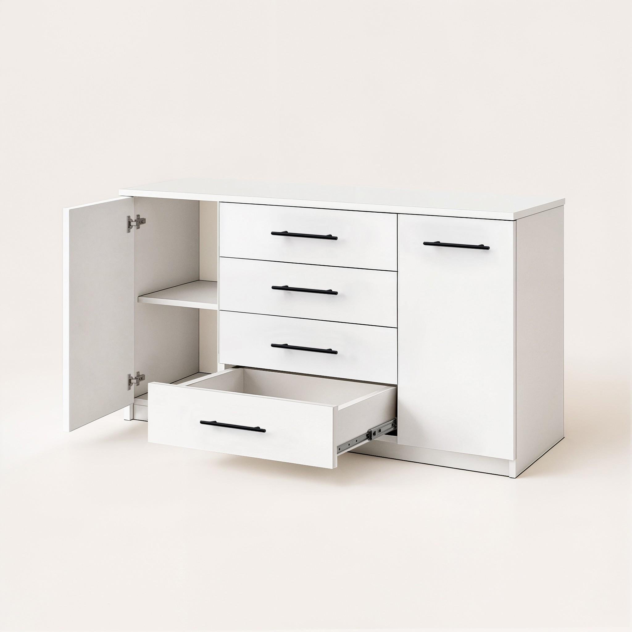 Комод Standart 4+2 1250х350х810 мм Белый - фото 3