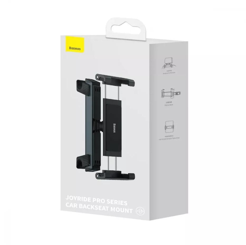 Держатель для планшета и смартфона на подголовник Baseus JoyRide Pro Backseat Car Mount Black - фото 9 Держатель для планшета и смартфона на подголовник Baseus JoyRide Pro Backseat Car Mount Black - фото 9