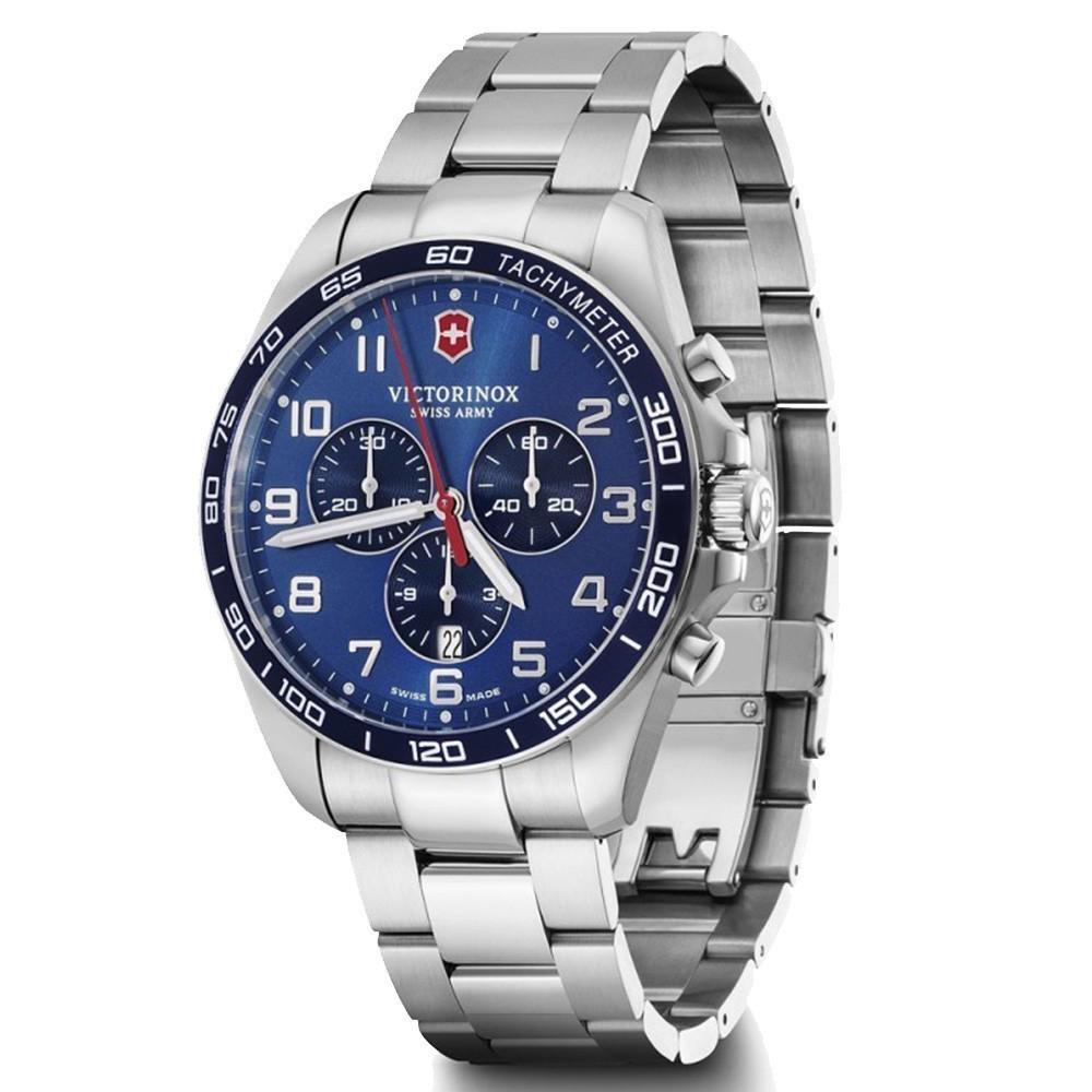 Наручний годинник чоловічий Victorinox Swiss Army Fieldforce Classic Chrono кварцевий Silver (V241901) - фото 2 Наручний годинник чоловічий Victorinox Swiss Army Fieldforce Classic Chrono кварцевий Silver (V241901) - фото 2