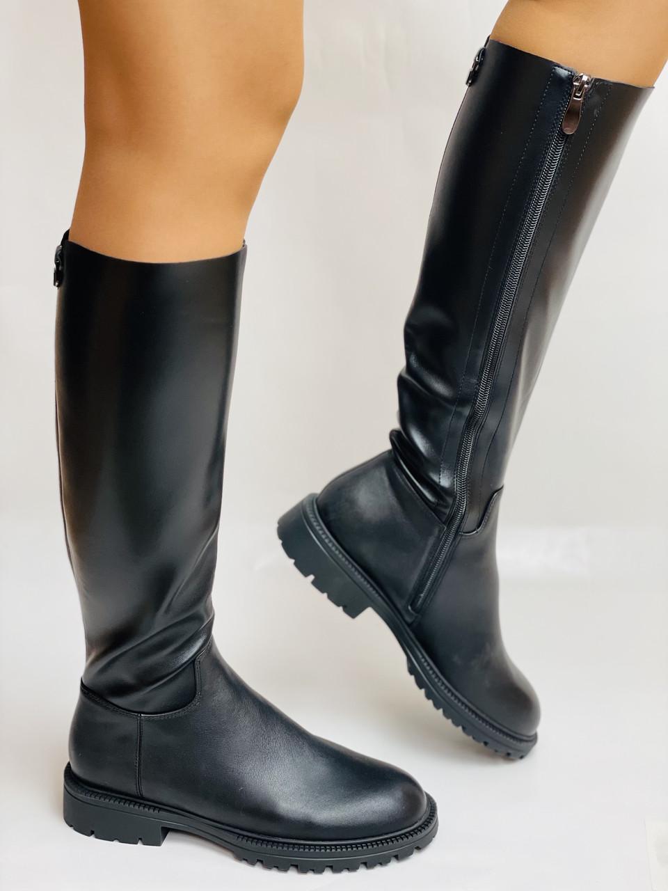 Сапоги женские осенне-весенние Molka р. 39 25,0 см Черный (2716) - фото 4