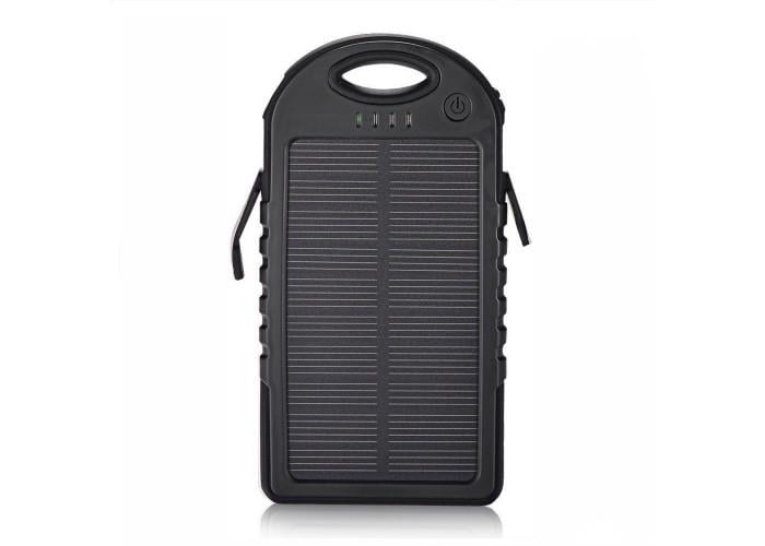 Портативная батарея Solar S 30000 mAH с солнечными батареями Черный