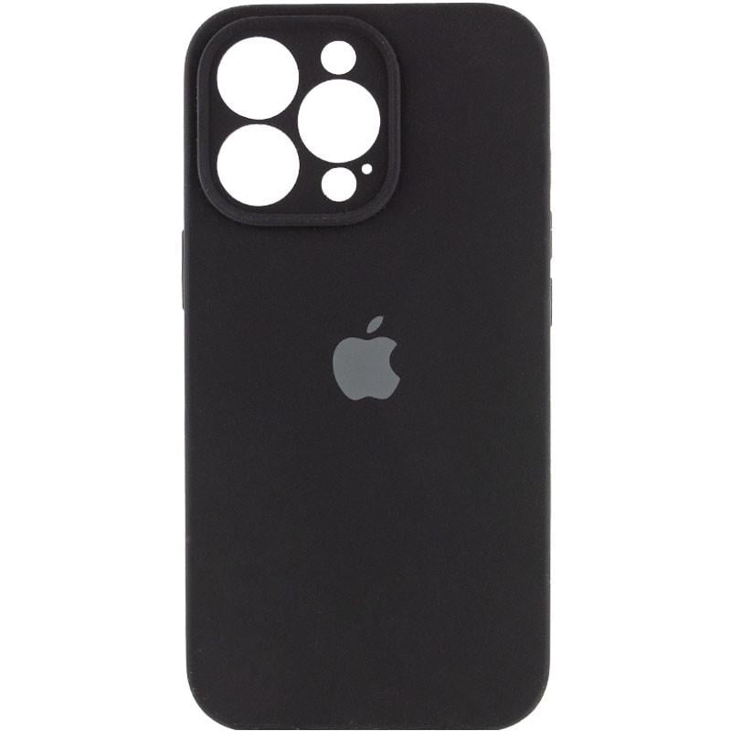 Чохол Silicone Case Full Camera Protective (AA) для Apple iPhone 15 Pro Max (6.7") Чорний | Black