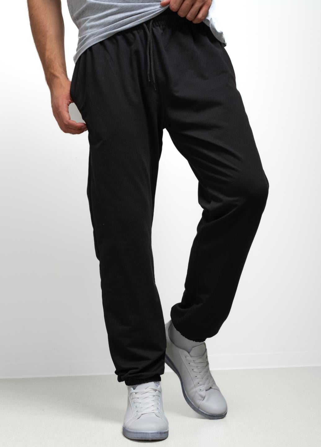 Спортивные штаны мужские на резинке Power 344241 M Черный (344241_M)