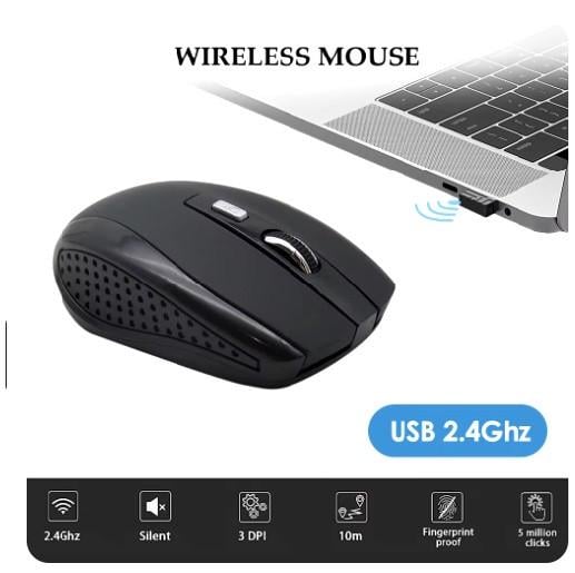 Комп'ютерна мишка бездротова Silent Mouse 2,4G Чорний (SH0000025) - фото 3 Комп'ютерна мишка бездротова Silent Mouse 2,4G Чорний (SH0000025) - фото 3
