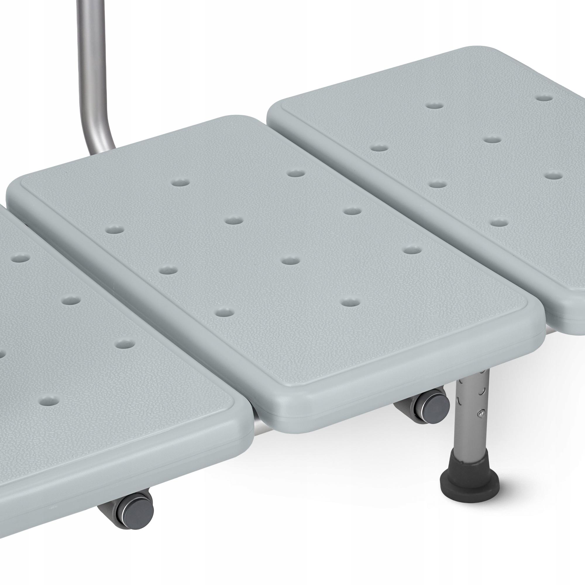 Кресло для ванной и душа 4fizjo широкое/регулируемое/со спинкой и опорой Grey (P-5905973406536) - фото 2 Кресло для ванной и душа 4fizjo широкое/регулируемое/со спинкой и опорой Grey (P-5905973406536) - фото 2