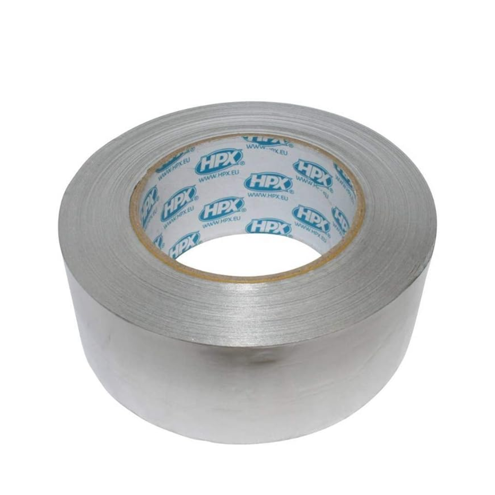 Стрічка клейка високотемпературна алюмінієва 40 мікрон HPX 120°С 50 мм x 50 м (5050)