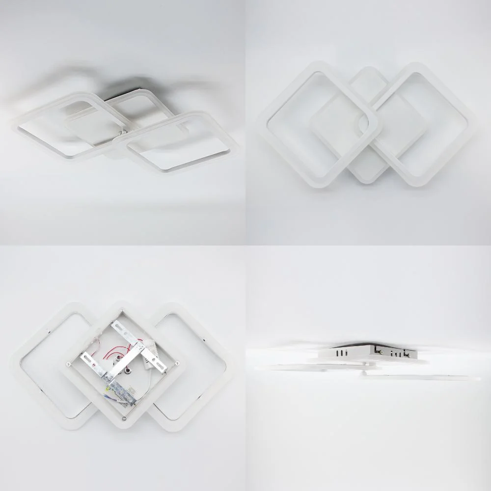 Люстра ESLLSE MOKA 3S LED 62 Вт 550x310x72 мм Белый (10566) - фото 8