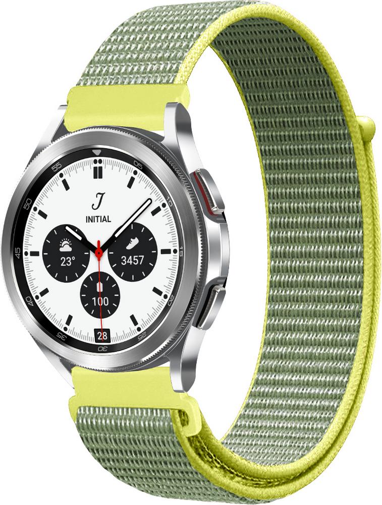 Ремешок нейлоновый Sport Loop для Galaxy Watch 4 Classic 42 мм Gray/Yellow (22396-63)