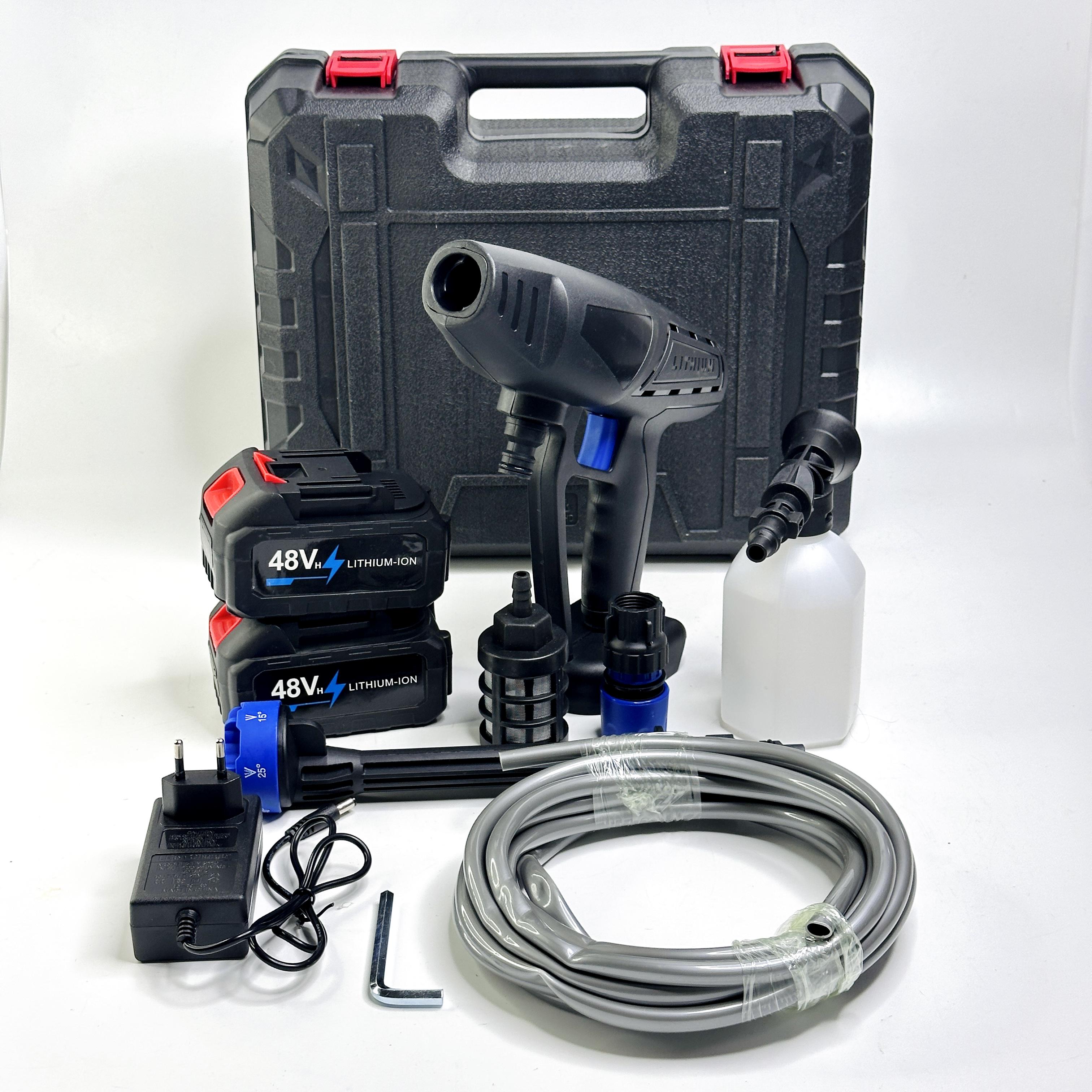 Мийка високого тиску для авто з 2 акумуляторами в кейсі (MLD-11-Blue/Black)