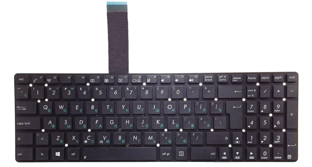 Клавіатура для ноутбука Asus R500V/R700V/U57/X751L/R752/A55/A55A/A55DE