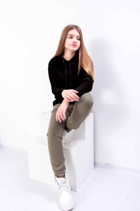 Теплі штани для дівчинки підліткові Носи Своє 170 см Зелений (6231-025-v30)