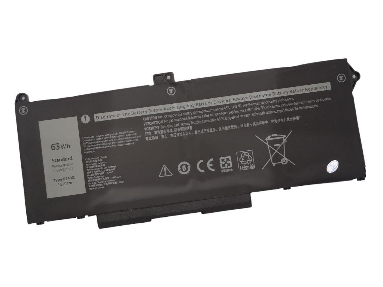 Акумулятор для Dell Latitude 5420/5520/Precision 3560/RJ40G 3941 mAh 63Wh