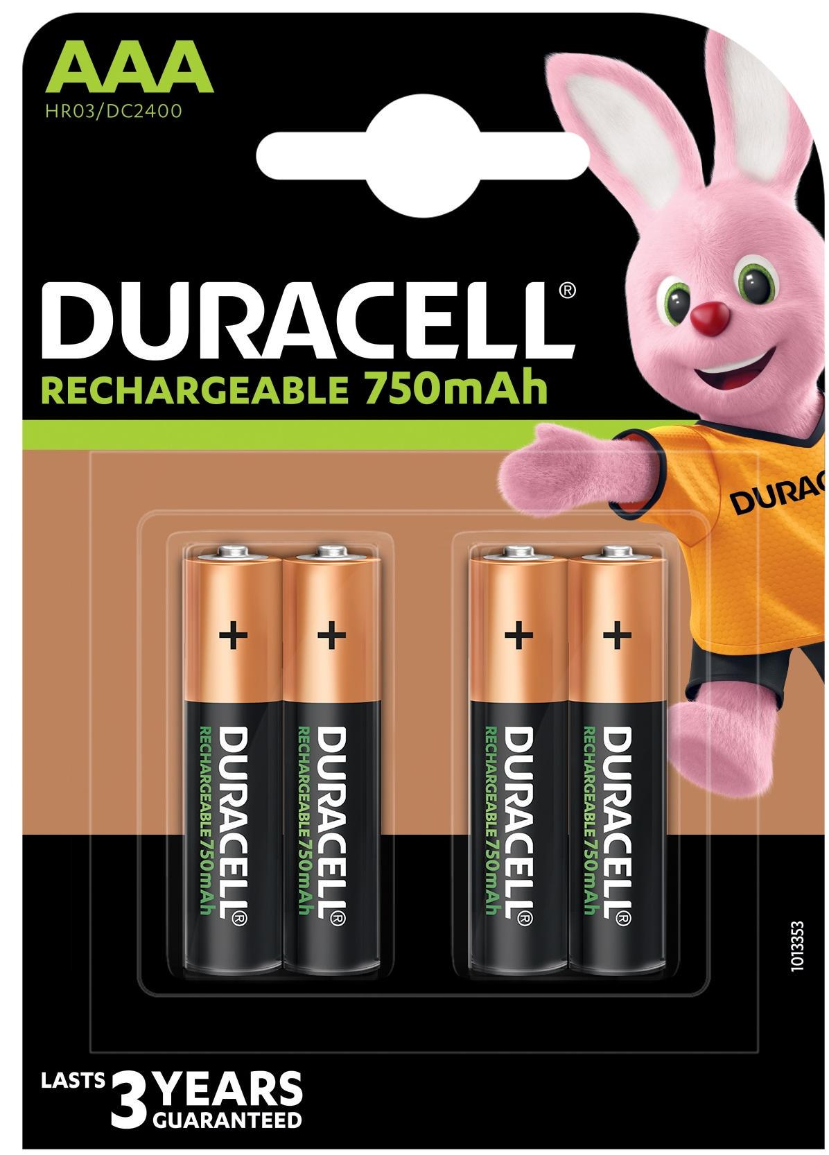 Акумулятор Duracell HR03 AAA BL/4 750 mAh (5007331)