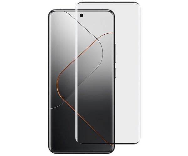 Закаленное защитное стекло Tempered Glass Full Screen 3D для Xiaomi 14 Ultra с рамкой для поклейки, Black
