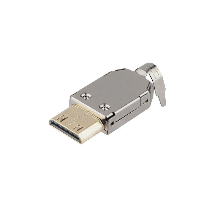 Штекер miniHDMI на кабель металлический корпус (A291008) Штекер miniHDMI на кабель металлический корпус (A291008)