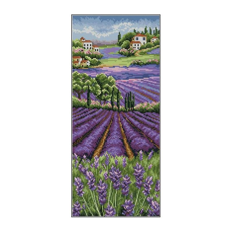 Набор для вышивания крестиком Anchor PCE0807  Provence Lavender Scape (18507)