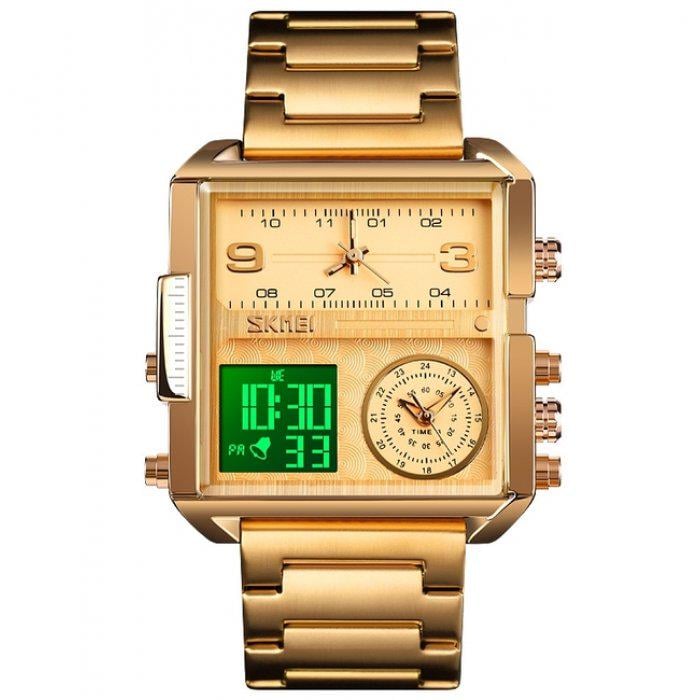 Часы наручные мужские Skmei Tourist Gold (1584)