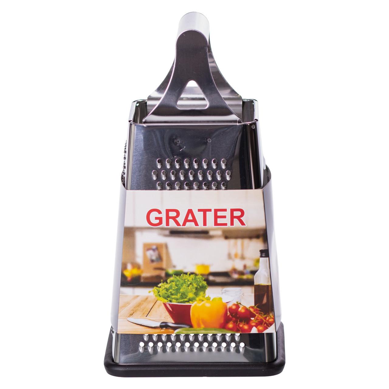 Терка для овощей и фруктов из нержавеющей стали HP-8-14 13х13х24,5 см (A-034742) - фото 3 Терка для овощей и фруктов из нержавеющей стали HP-8-14 13х13х24,5 см (A-034742) - фото 3