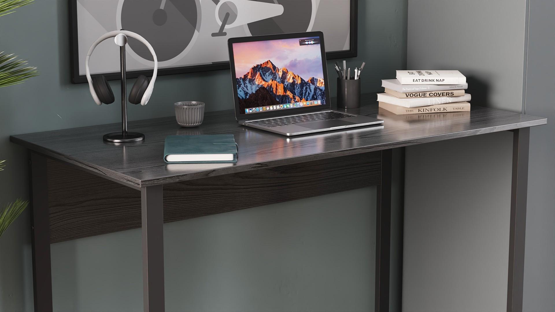 Комп'ютерний стіл Ferrum-decor Курт ДСП 16 мм 75x140x70 см Чорний/Сосна Кембра (FRD-103946) - фото 8 Комп'ютерний стіл Ferrum-decor Курт ДСП 16 мм 75x140x70 см Чорний/Сосна Кембра (FRD-103946) - фото 8