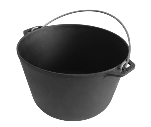 Котел чугунный туристический Brizoll с чугунной крышкой 8 л (KT08-1) - фото 3