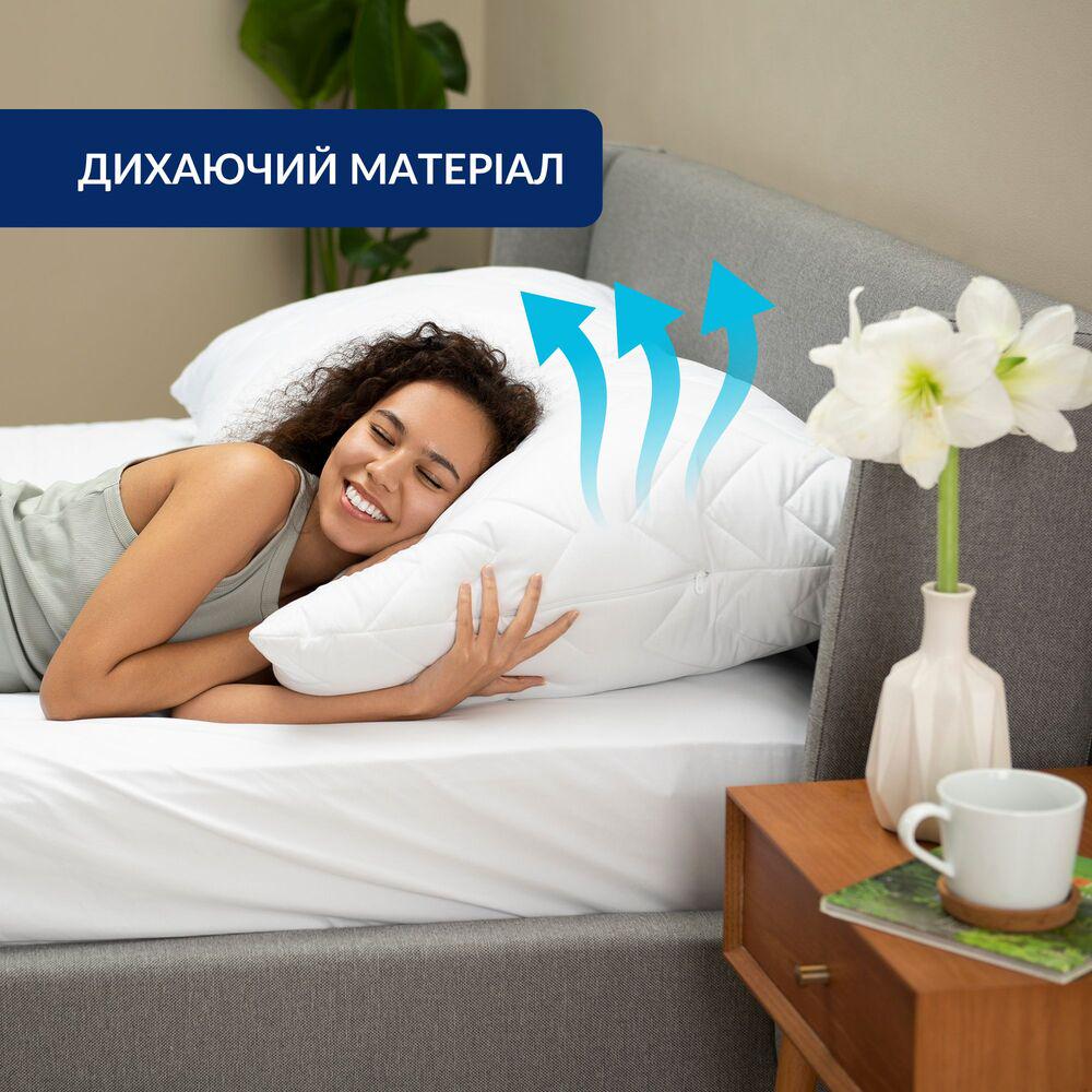 Чехол защитный на подушку IDEIA с молнией стеганный 2 шт. 50x70 см Белый (25886) - фото 6 Чехол защитный на подушку IDEIA с молнией стеганный 2 шт. 50x70 см Белый (25886) - фото 6