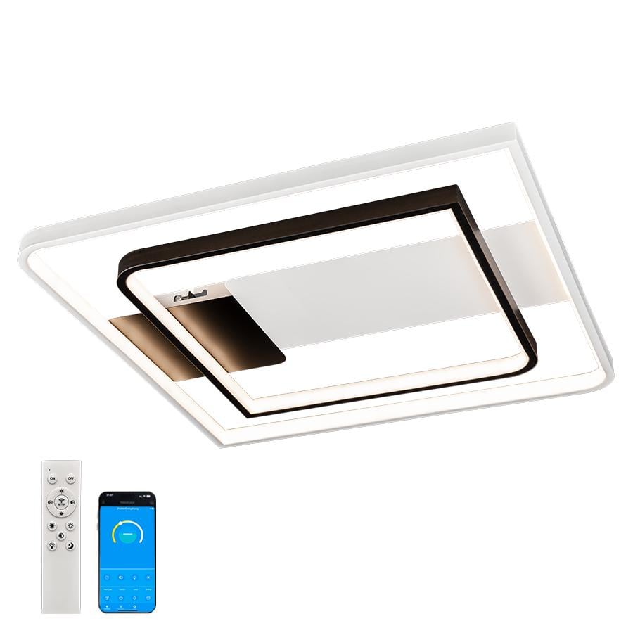 Люстра стельова LED Levistella з пультом та додатком квадратної форми 64W 3000-6500К IP20 (LVS5081)