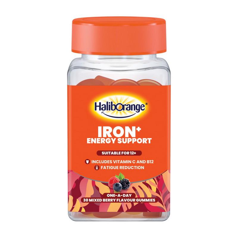 Железо Haliborange Iron + Energy Support 30 желеек Mixed berry (22422-01)