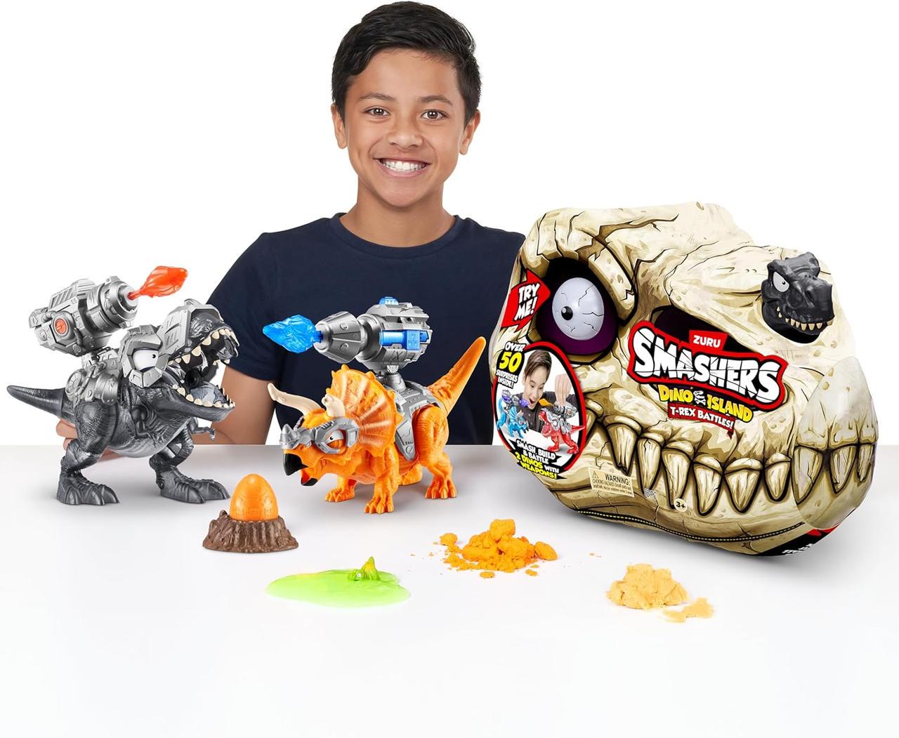 Игровой набор Smashers Dino Island Black ZURU 74102B (28749842) - фото 7 Игровой набор Smashers Dino Island Black ZURU 74102B (28749842) - фото 7