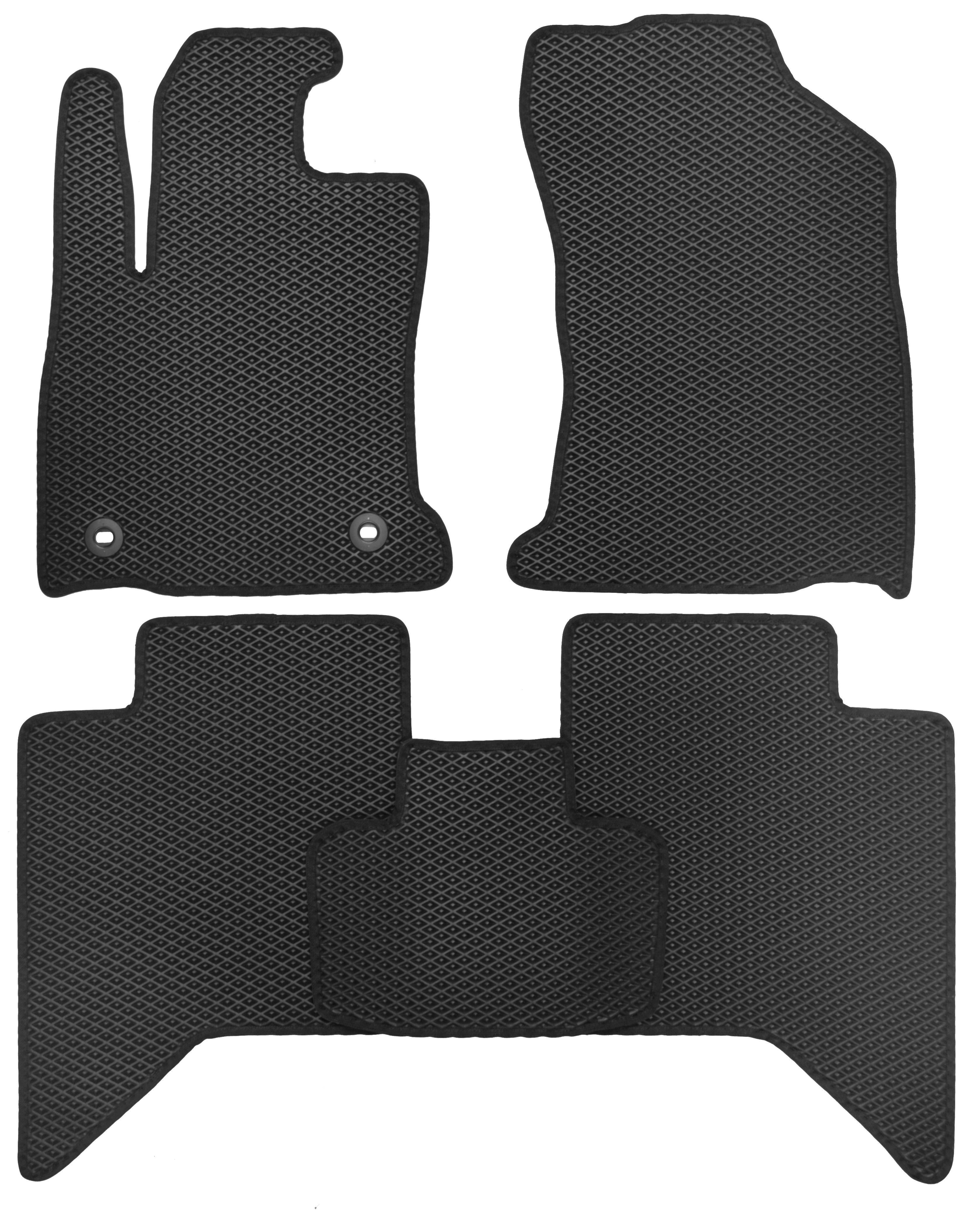 Коврики в салон для Toyota Hilux '15- EVA-полимерные Черный (150616)