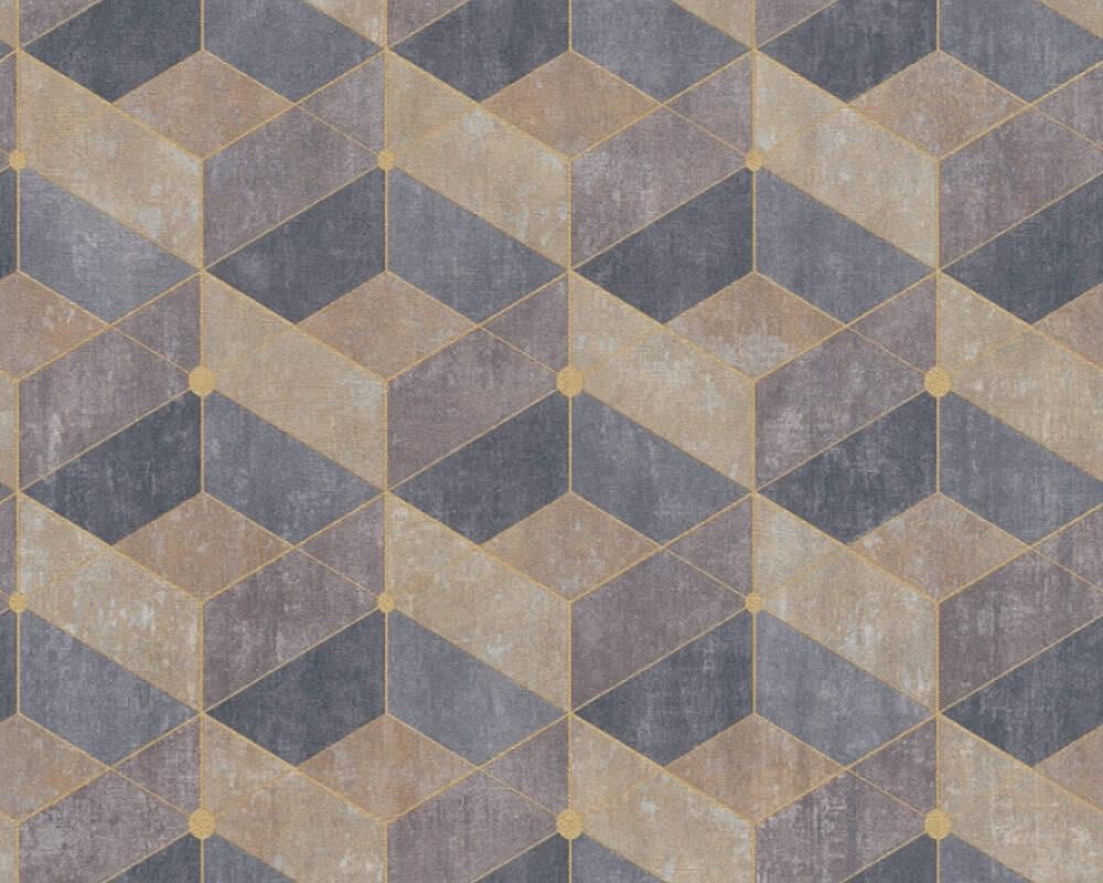 Обои виниловые на флизелиновой основе A.S. Creation Titanium 38202-2 Коричневый/Фиолетовый (13556868)