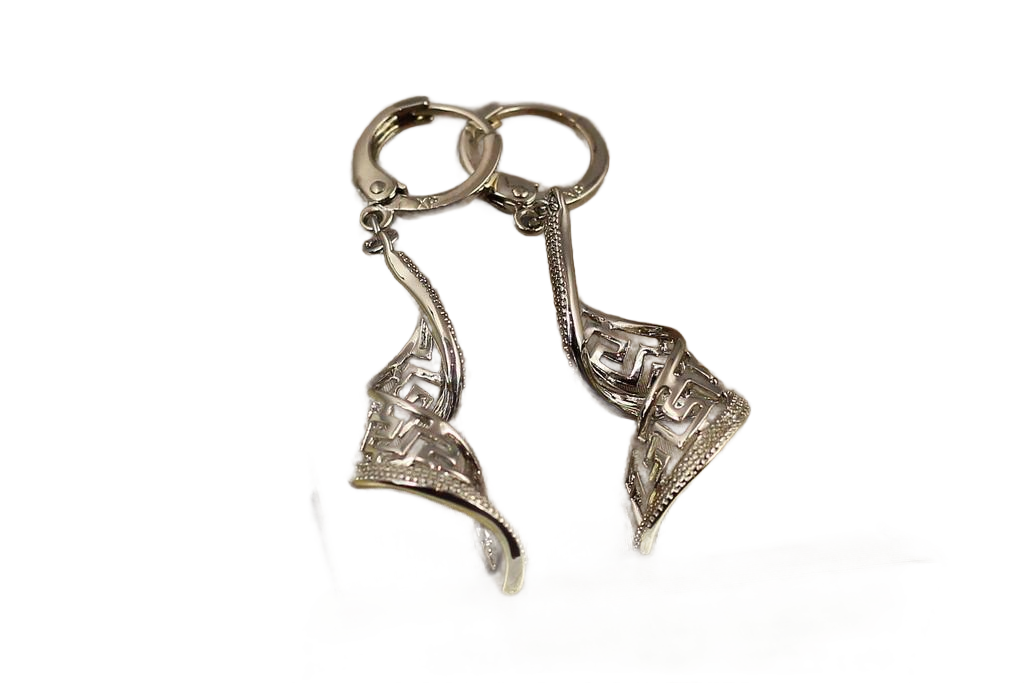 Серьги Xuping Jewelry подвески завитки 4,5 см Серебристый (2629124975) Серьги Xuping Jewelry подвески завитки 4,5 см Серебристый (2629124975)