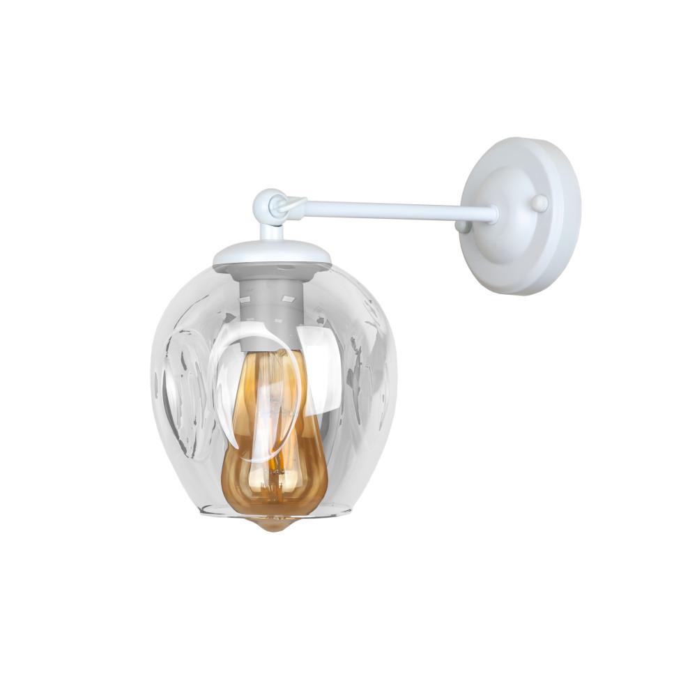 Бра модерн 756WPR0231F-1 WH+CL Белый/Прозрачный