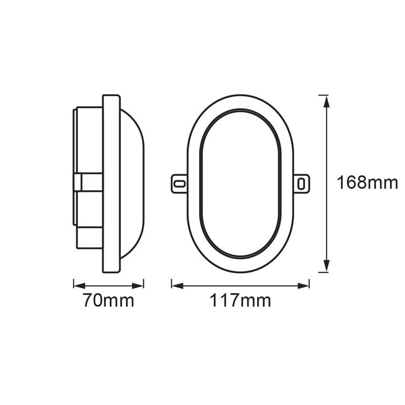 Світильник LED вуличний Ledvance Bulkhead WT 6W 220V 420Lm 4000K IP54 117x168x70 мм (4058075271586) - фото 4