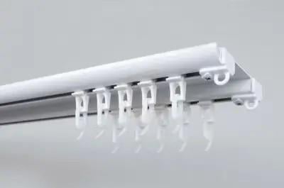 Карниз металевий дворядний Orvit DS посилений стельовий алюмінієвий 250 см Білий (2667381751)