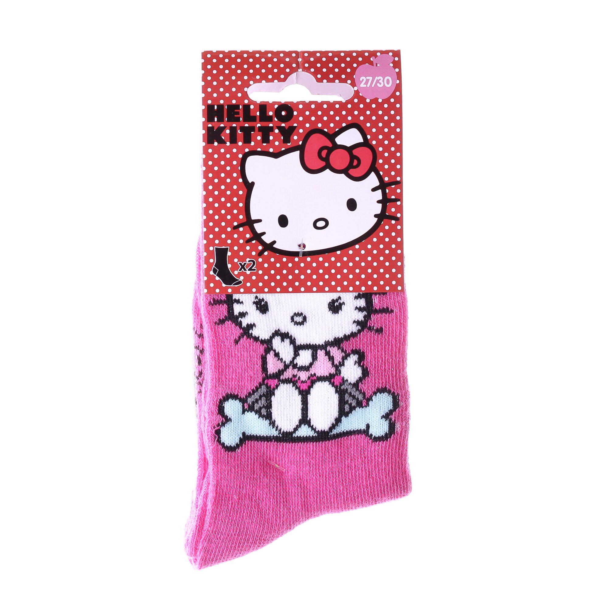 ᐉ Носки Hello Kitty Socks 2 шт. р. 27-30 Magenta/Gray