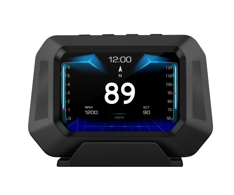 Автомобильный бортовой компьютер P21 3в1 OBD2/GPS/угломер/дисплей/датчик крена/спидометр/диагностика ЭБУ