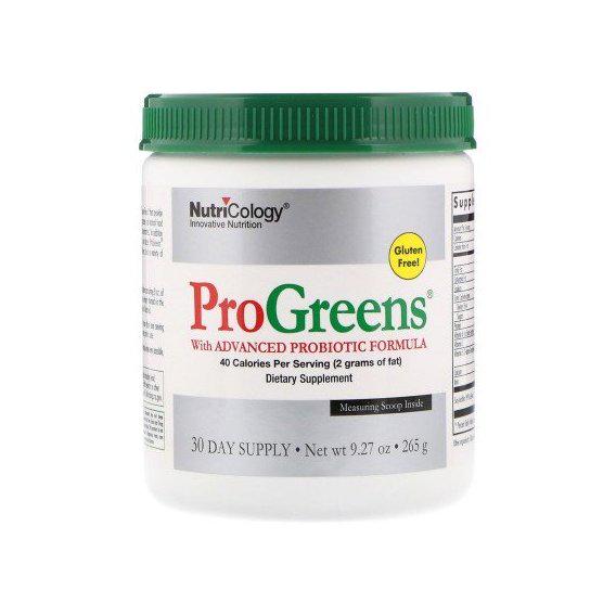Пробіотик Nutricology ProGreens with Advanced Probiotic Formula 9,27 ун. 265 г 30 порцій