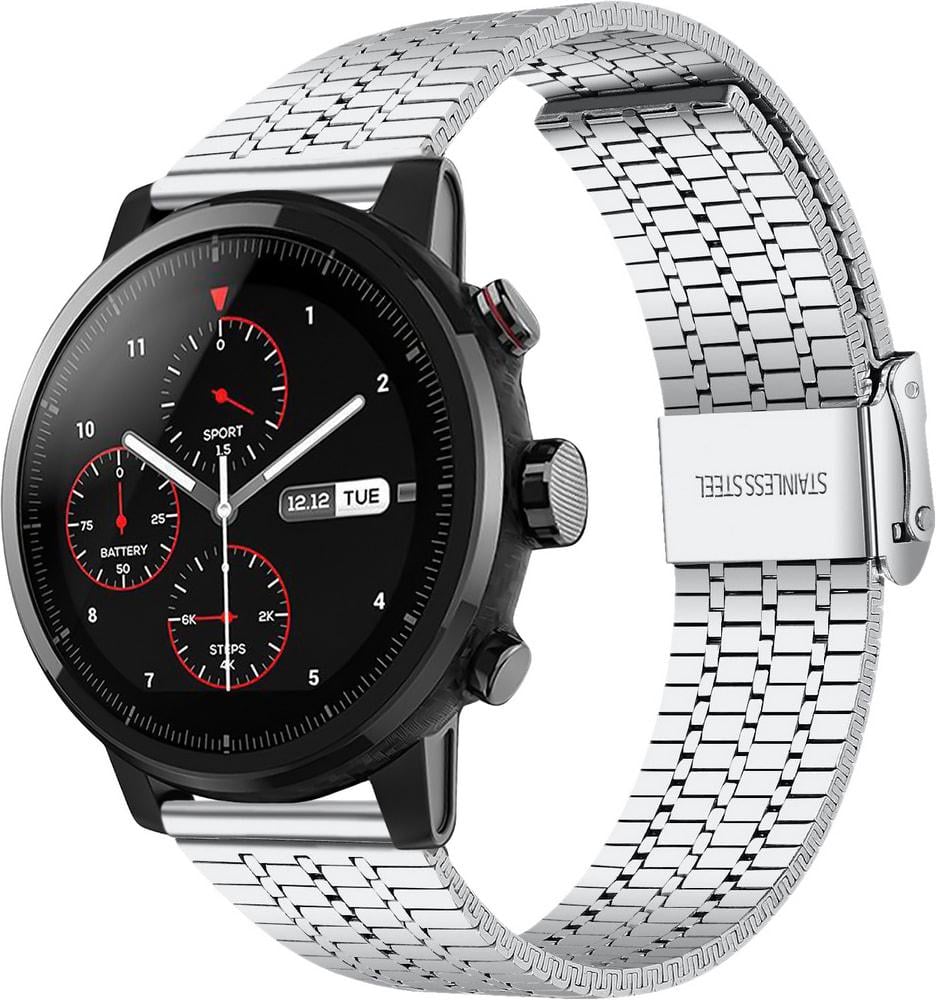 Браслет металлический Counic для Amazfit Stratos Silver (34120-59)