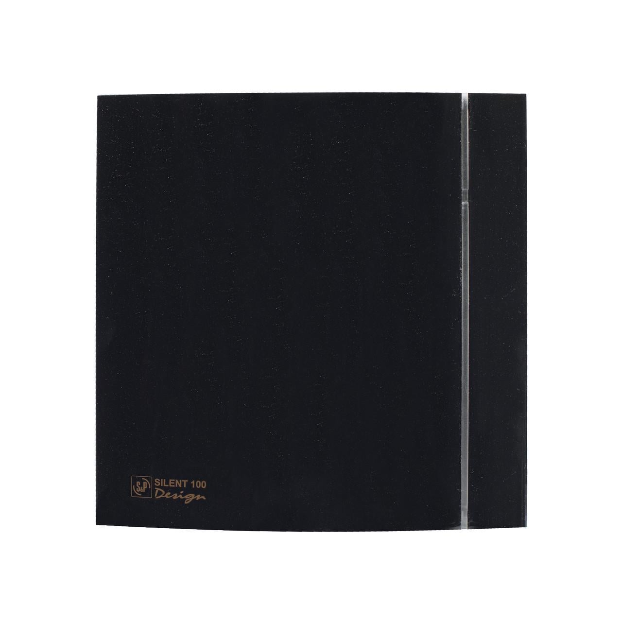 Витяжний вентилятор для ванної Soler & Palau SILENT 100 CZ MATT BLACK DESIGN 4C Чорний матовий (5210007700)