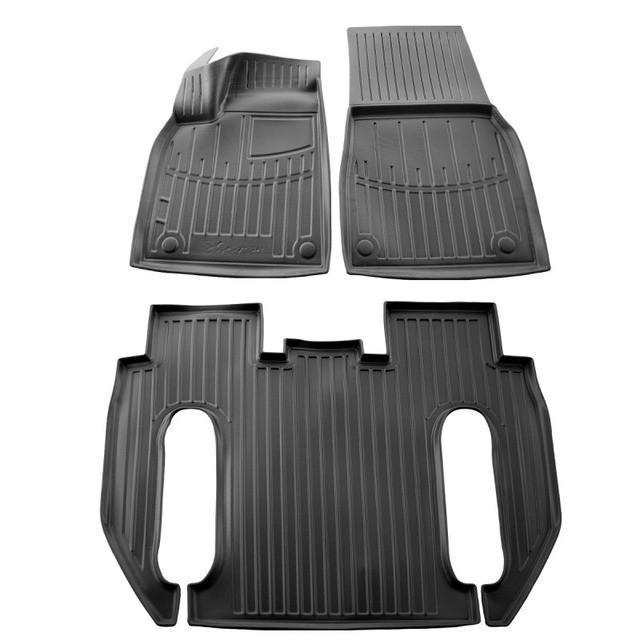 Коврики в салон с бортиками Stingray для Tesla Model X Plaid 2022- гг. (5050113)