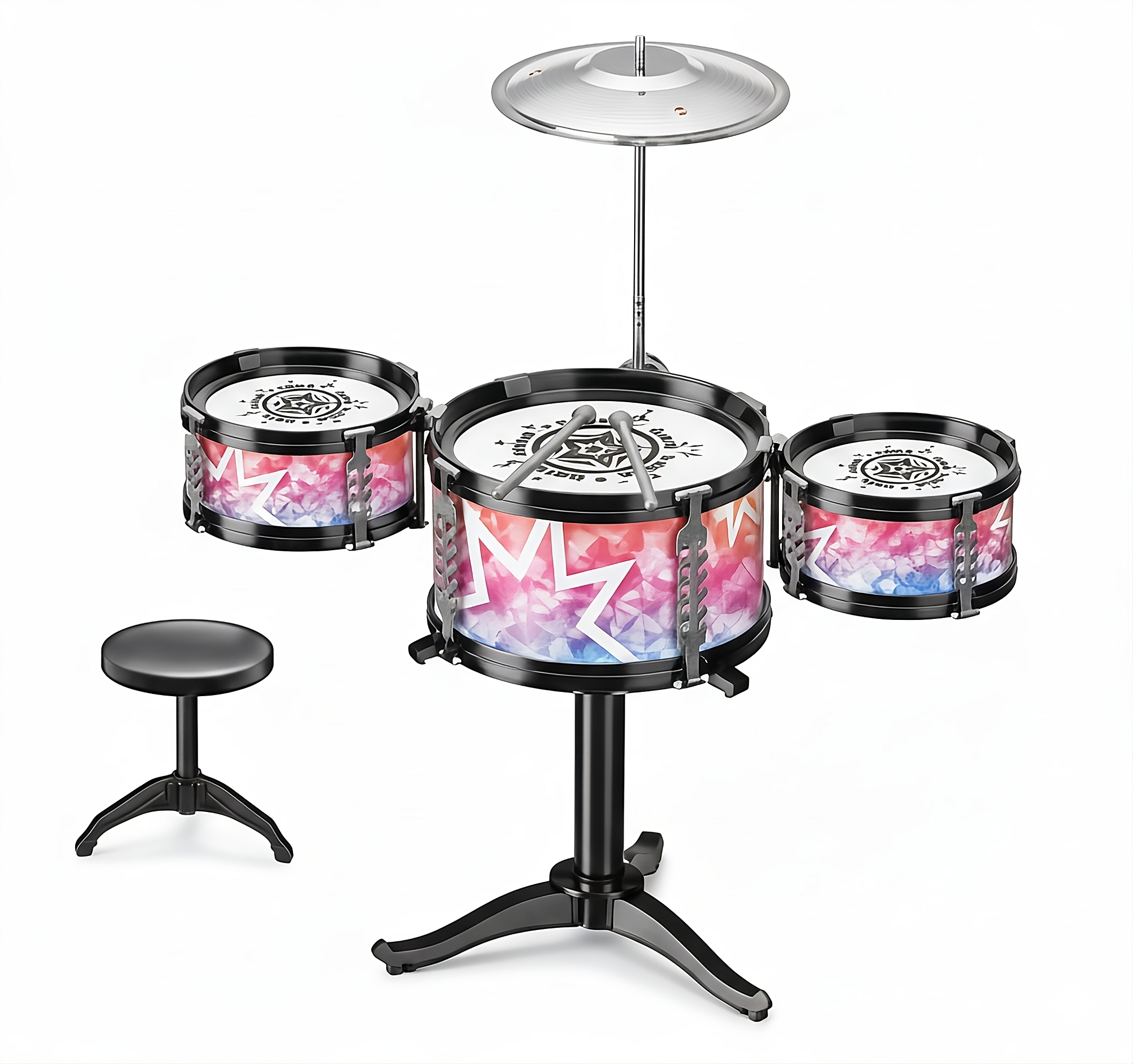 Детская барабанная установка DX 1003 B со стулом (30774322)