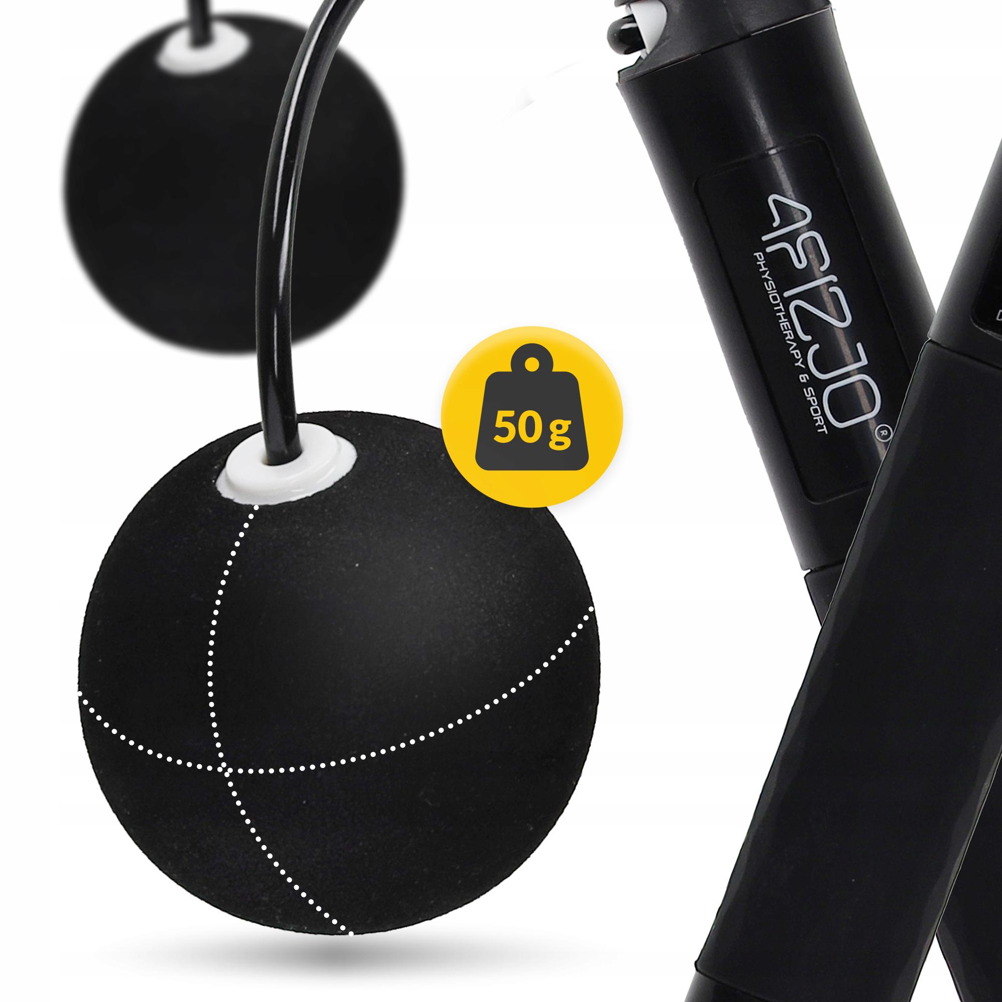 Скакалка з лічильником 4fizjo 2 в 1 провідна/бездротова Black (P-5905973402200) - фото 4 Скакалка з лічильником 4fizjo 2 в 1 провідна/бездротова Black (P-5905973402200) - фото 4