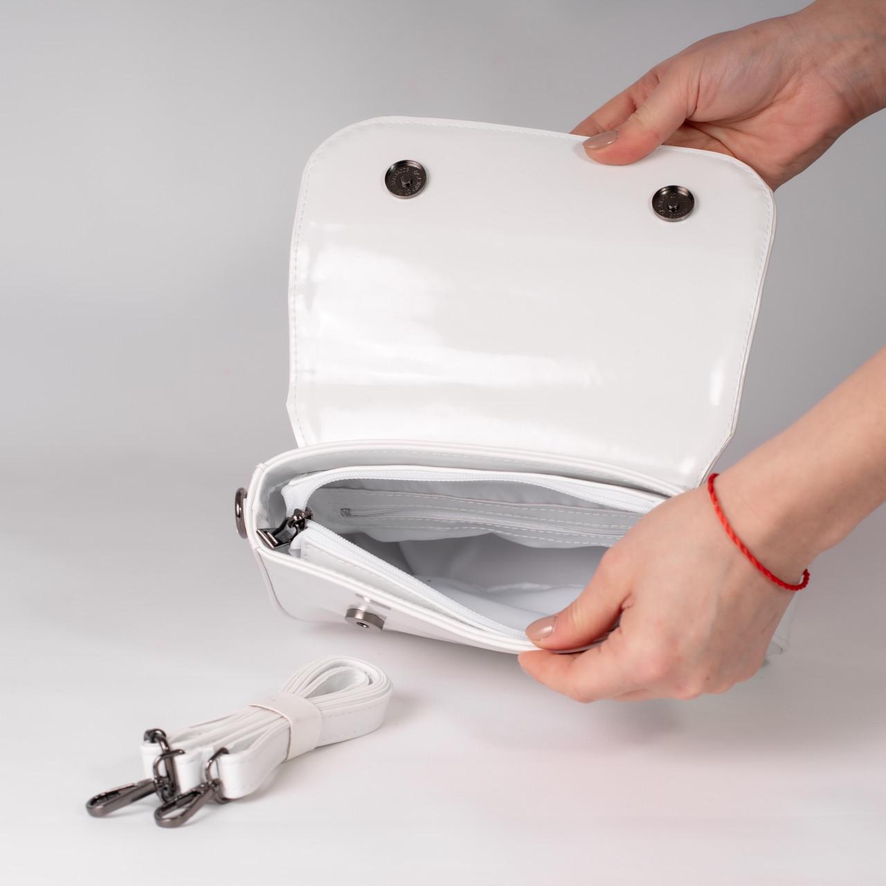 Сумка женская багет XENIA № 07-24 Белый - фото 2 Сумка женская багет XENIA № 07-24 Белый - фото 2