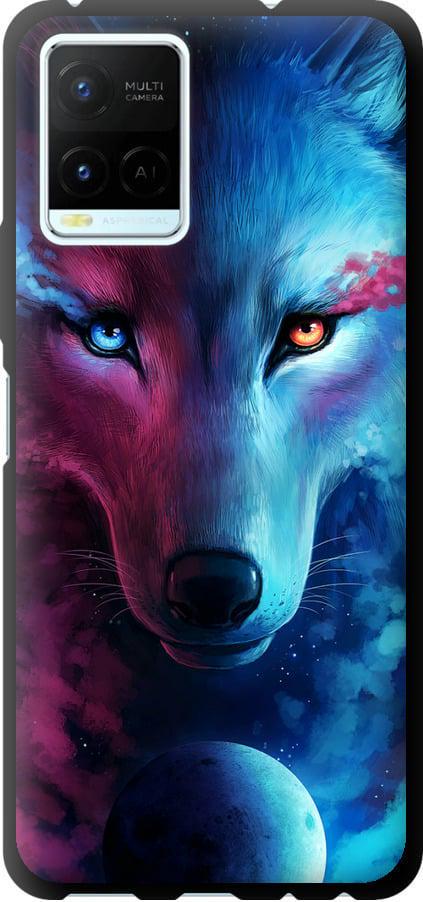 Чехол на Vivo Y21 Арт-волк (3999b-669-42517)