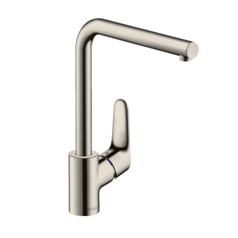 Кухонный смеситель для мойки Hansgrohe Focus 280 с поворотным изливом нержавеющая сталь (31817800)