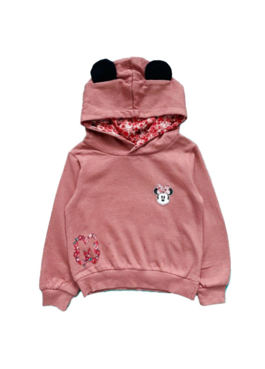 Худи детское Disney хлопковое с капюшоном 2-3 года 92 см Розовый (2081860980)