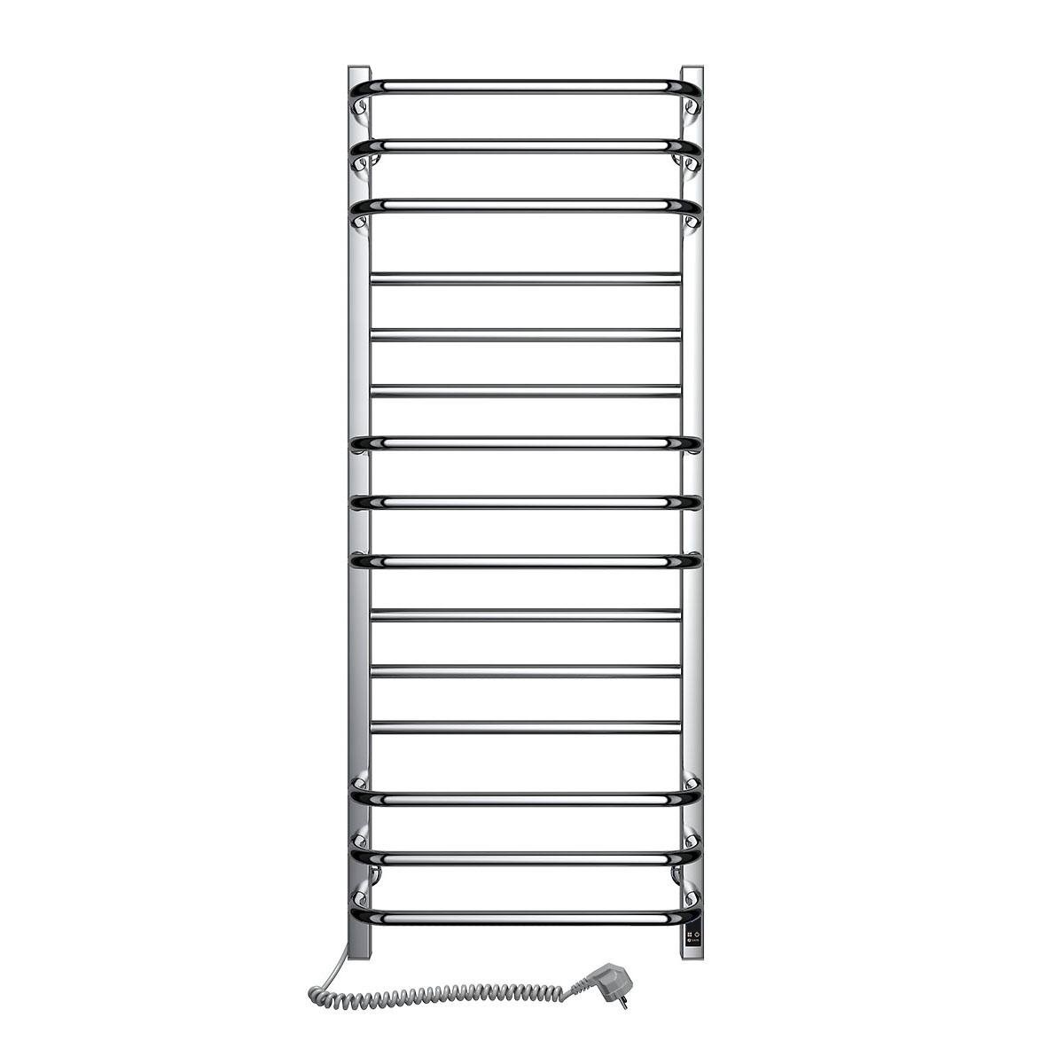 Рушникосушка електрична Грандіс Sensor лівого підключення з таймером полірована 480x1200 мм (10-008153-4812YP)