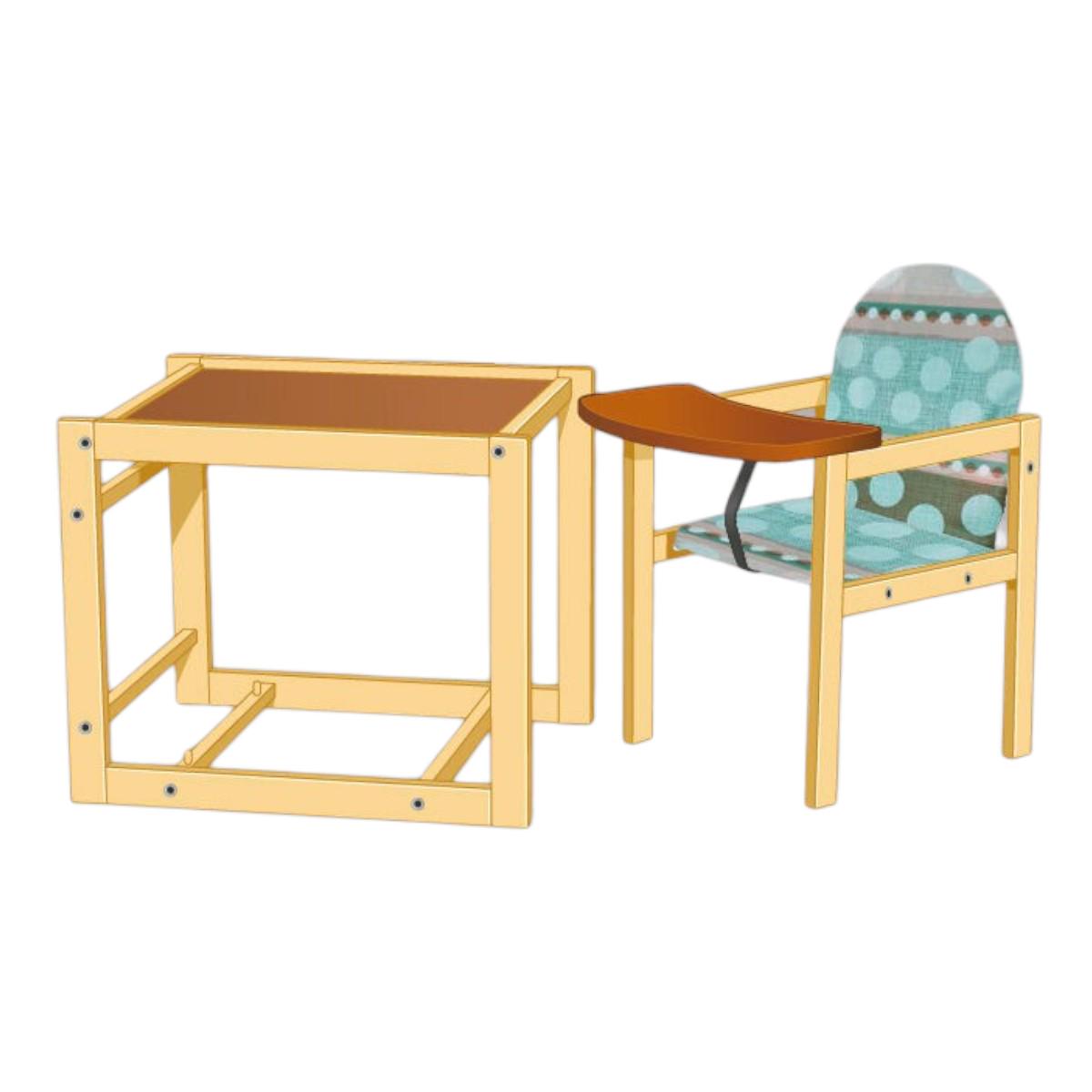 Стульчик для кормления МАСЯ Круги (№1124) - фото 4 Стульчик для кормления МАСЯ Круги (№1124) - фото 4